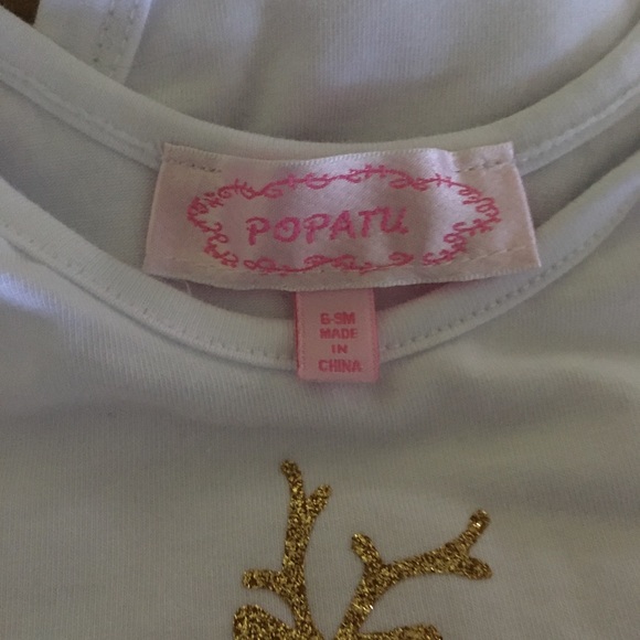 POPATU TUTU NWOT AUTHENTIC ‘OH DEER’ FESTIVE WITH TUTU ONSIES - Picture 4 of 7